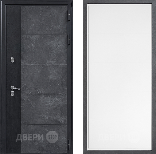 Входная металлическая Дверь Дверной континент ДК-15 Бетон ТЕРМО ФЛ-649 Белый софт в Наро-Фоминске