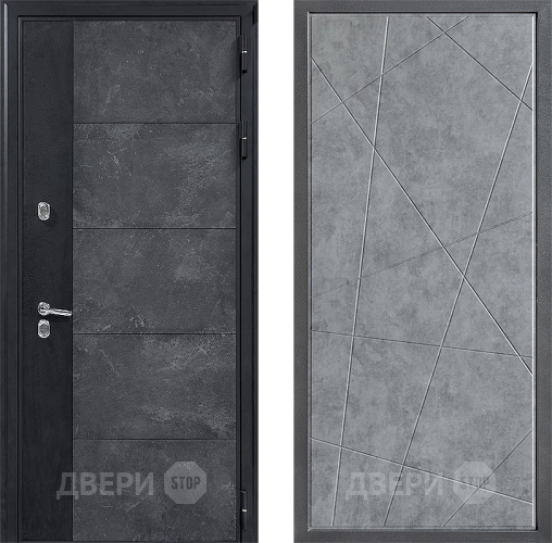 Входная металлическая Дверь Дверной континент ДК-15 Бетон ТЕРМО ФЛ-655 Бетон серый в Наро-Фоминске