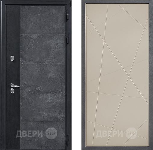 Входная металлическая Дверь Дверной континент ДК-15 Бетон ТЕРМО ФЛ-655 Капучино в Наро-Фоминске