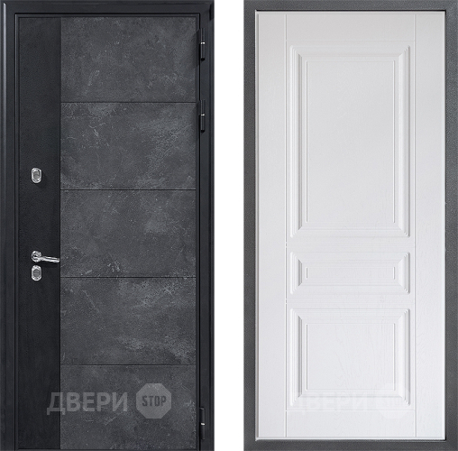 Входная металлическая Дверь Дверной континент ДК-15 Бетон ТЕРМО ФЛ-243 Альберо Браш серебро в Наро-Фоминске
