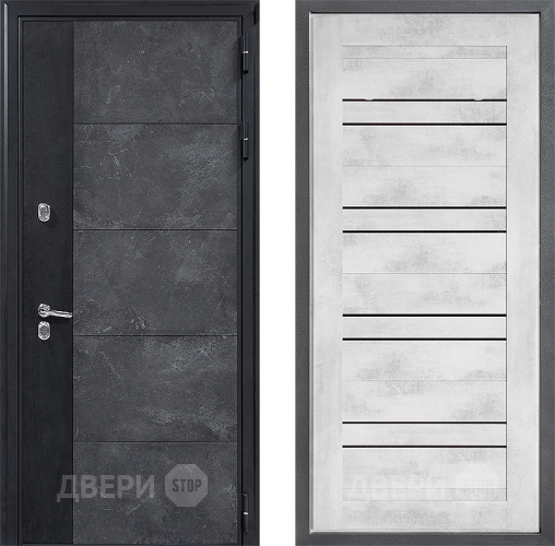 Входная металлическая Дверь Дверной континент ДК-15 Бетон ТЕРМО ФЛ-49 Бетон снежный в Наро-Фоминске