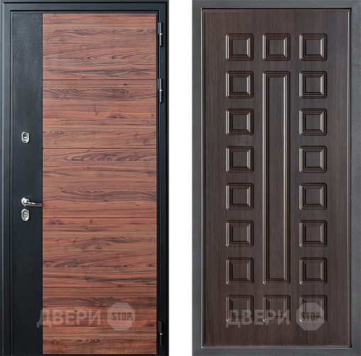 Входная металлическая Дверь Дверной континент ДК-15 Красное Дерево ТЕРМО ФЛ-183 Венге в Наро-Фоминске