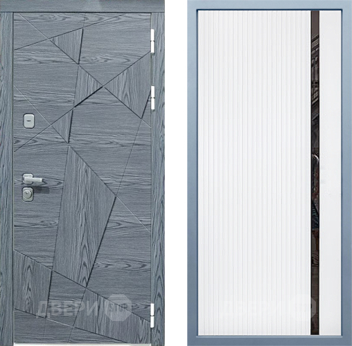 Входная металлическая Дверь Дива МД-97/3 МХ-46 Белый матовый в Наро-Фоминске