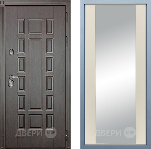 Входная металлическая Дверь Дива МД-38 Д-15 Зеркало Шампань в Наро-Фоминске