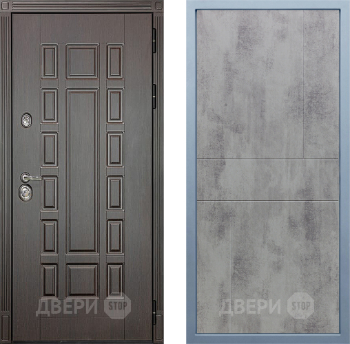 Входная металлическая Дверь Дива МД-38 М-1 Бетон темный в Наро-Фоминске