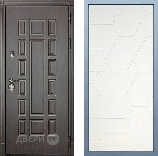 Входная металлическая Дверь Дива МД-38 М-16 Белый в Наро-Фоминске