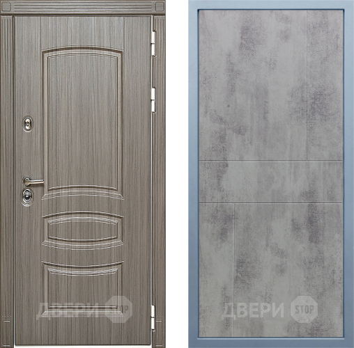 Входная металлическая Дверь Дива МД-42 М-1 Бетон темный в Наро-Фоминске