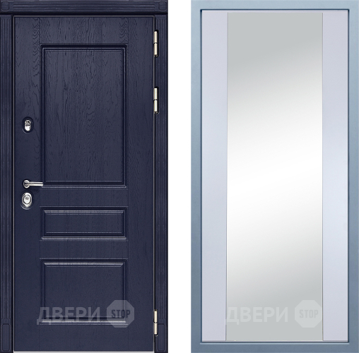 Входная металлическая Дверь Дива МД-45 Д-15 Зеркало Белый в Наро-Фоминске