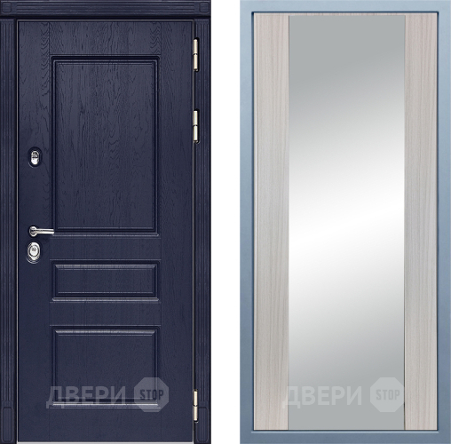 Входная металлическая Дверь Дива МД-45 Д-15 Зеркало Сандал белый в Наро-Фоминске