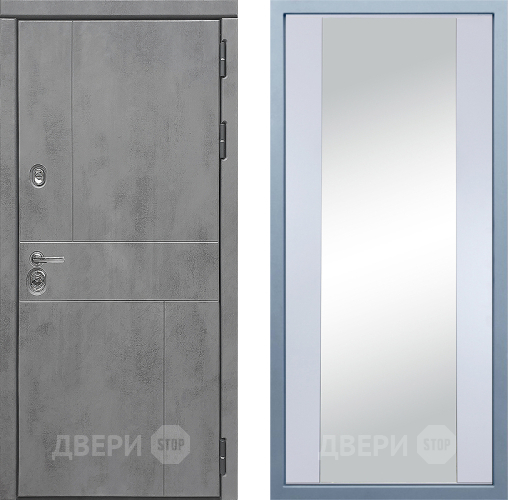 Входная металлическая Дверь Дива МД-48 Д-15 Зеркало Белый в Наро-Фоминске