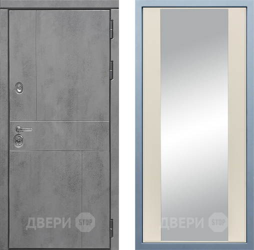 Входная металлическая Дверь Дива МД-48 Д-15 Зеркало Шампань в Наро-Фоминске