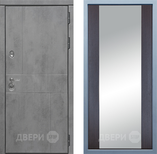 Входная металлическая Дверь Дива МД-48 Д-15 Зеркало Венге в Наро-Фоминске