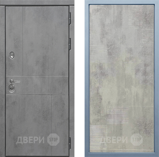 Входная металлическая Дверь Дива МД-48 Д-4 Бетон темный в Наро-Фоминске