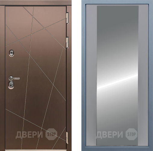 Входная металлическая Дверь Дива МД-50 Д-15 Зеркало Силк Маус в Наро-Фоминске