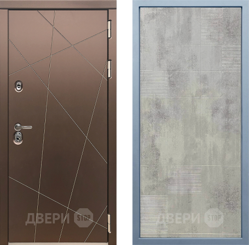 Входная металлическая Дверь Дива МД-50 Д-4 Бетон темный в Наро-Фоминске