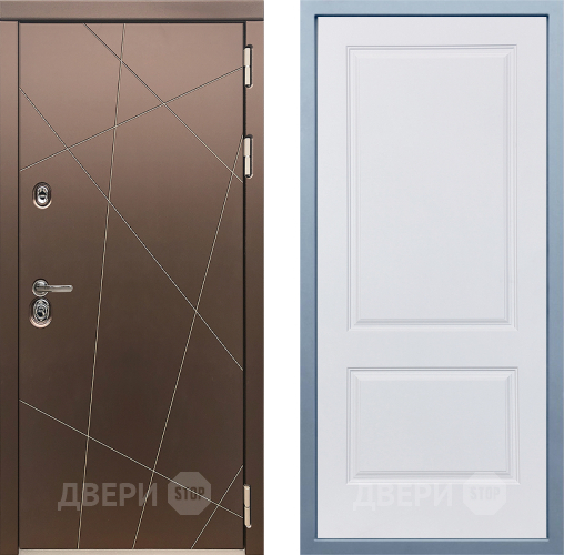 Входная металлическая Дверь Дива МД-50 Д-7 Белый в Наро-Фоминске