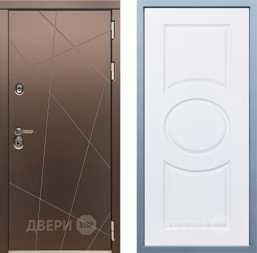 Входная металлическая Дверь Дива МД-50 Д-8 Белый в Наро-Фоминске