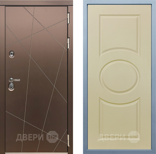 Входная металлическая Дверь Дива МД-50 Д-8 Шампань в Наро-Фоминске