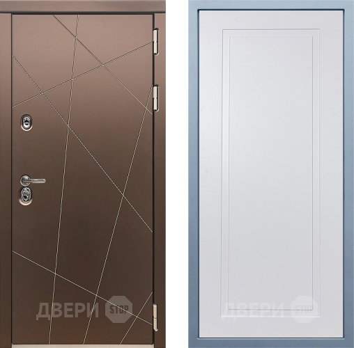 Входная металлическая Дверь Дива МД-50 Н-10 Белый в Наро-Фоминске