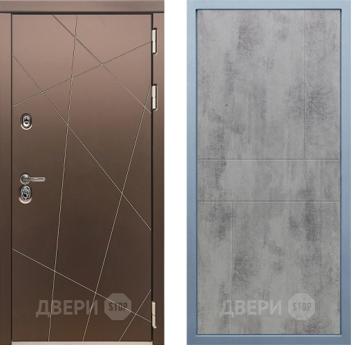 Входная металлическая Дверь Дива МД-50 М-1 Бетон темный в Наро-Фоминске