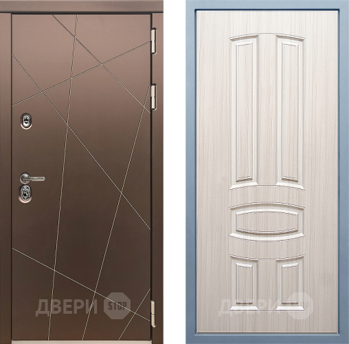 Входная металлическая Дверь Дива МД-50 М-3 Сандал белый в Наро-Фоминске