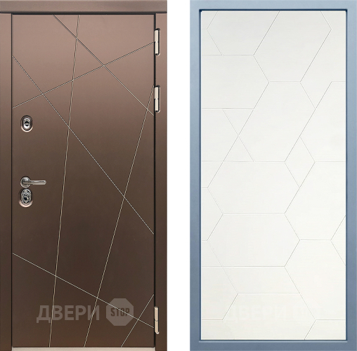 Входная металлическая Дверь Дива МД-50 М-16 Белый в Наро-Фоминске
