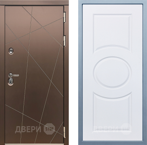 Входная металлическая Дверь Дива МД-50 М-30 Белый в Наро-Фоминске
