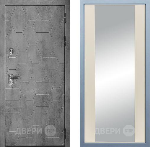 Входная металлическая Дверь Дива МД-51 Д-15 Зеркало Шампань в Наро-Фоминске