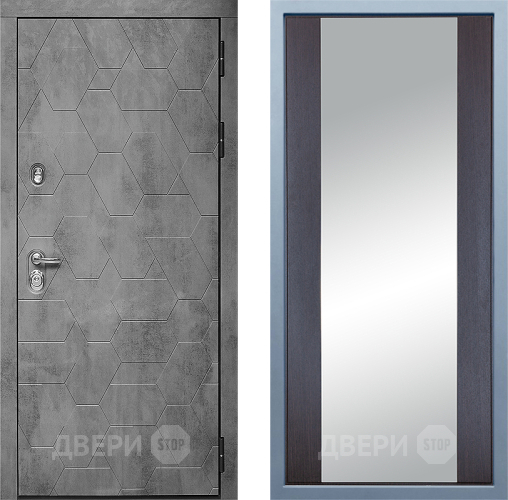 Входная металлическая Дверь Дива МД-51 Д-15 Зеркало Венге в Наро-Фоминске