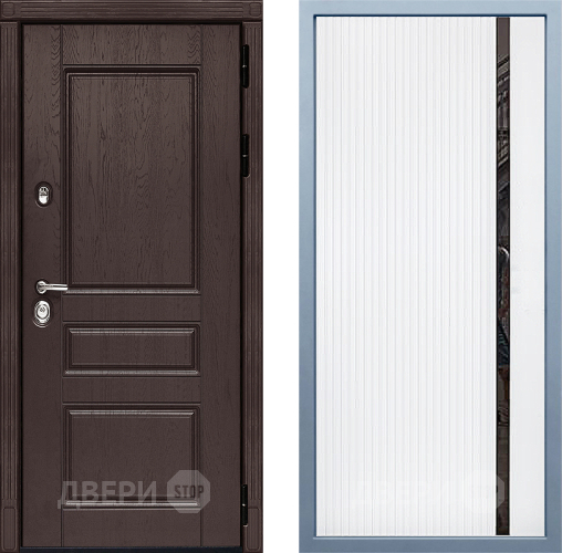 Входная металлическая Дверь Дива МД-90 МХ-46 Белый матовый в Наро-Фоминске