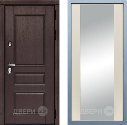 Входная металлическая Дверь Дива МД-90 Д-15 Зеркало Шампань в Наро-Фоминске