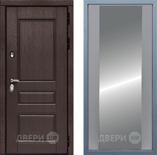 Входная металлическая Дверь Дива МД-90 Д-15 Зеркало Силк Маус в Наро-Фоминске