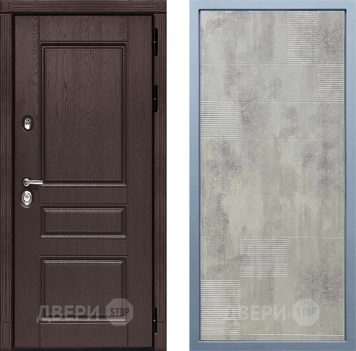 Входная металлическая Дверь Дива МД-90 Д-4 Бетон темный в Наро-Фоминске