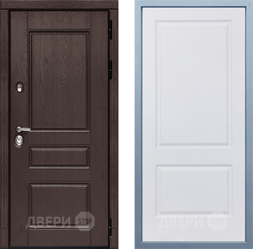 Входная металлическая Дверь Дива МД-90 Д-7 Белый в Наро-Фоминске