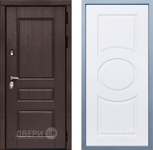 Входная металлическая Дверь Дива МД-90 Д-8 Белый в Наро-Фоминске