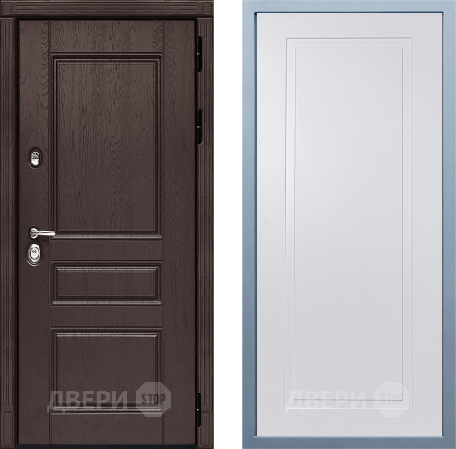 Входная металлическая Дверь Дива МД-90 Н-10 Белый в Наро-Фоминске