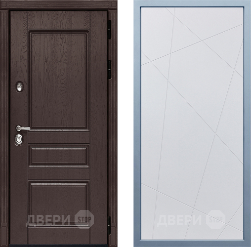 Входная металлическая Дверь Дива МД-90 Д-11 Белый в Наро-Фоминске