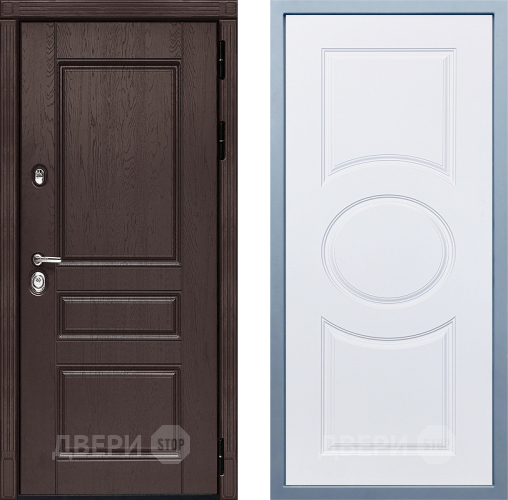 Входная металлическая Дверь Дива МД-90 М-30 Белый в Наро-Фоминске