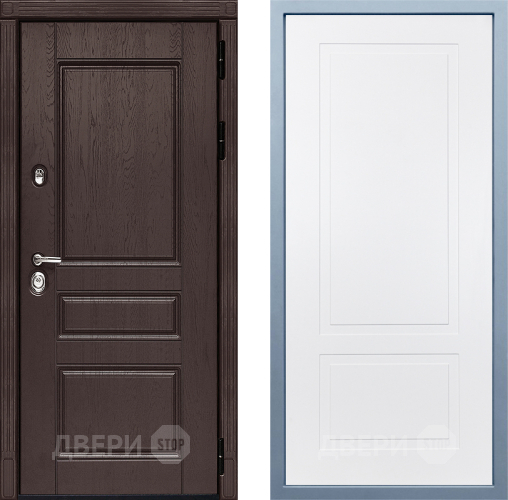 Входная металлическая Дверь Дива МД-90 Н-7 Белый в Наро-Фоминске