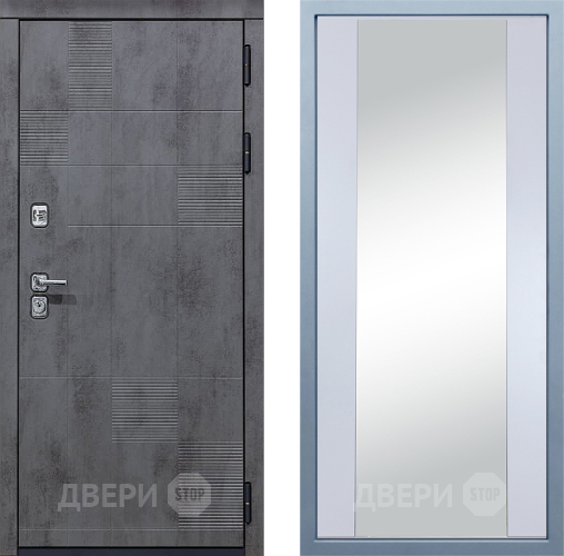 Входная металлическая Дверь Дива МД-35 Д-15 Зеркало Белый в Наро-Фоминске