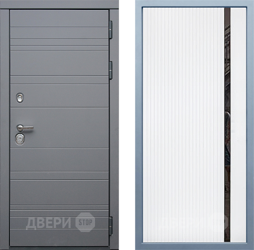 Входная металлическая Дверь Дива МД-39 МХ-46 Белый матовый в Наро-Фоминске