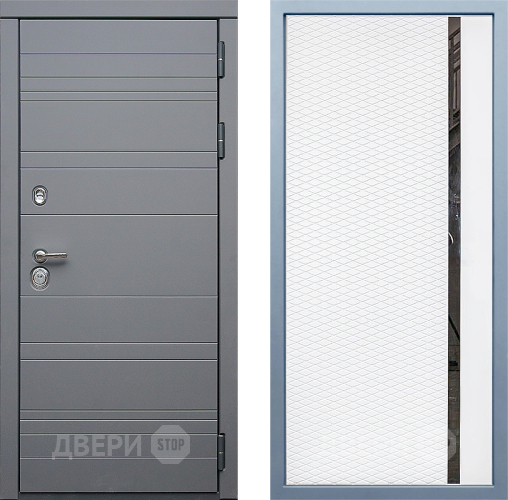 Входная металлическая Дверь Дива МД-39 МХ-47 Белый матовый в Наро-Фоминске