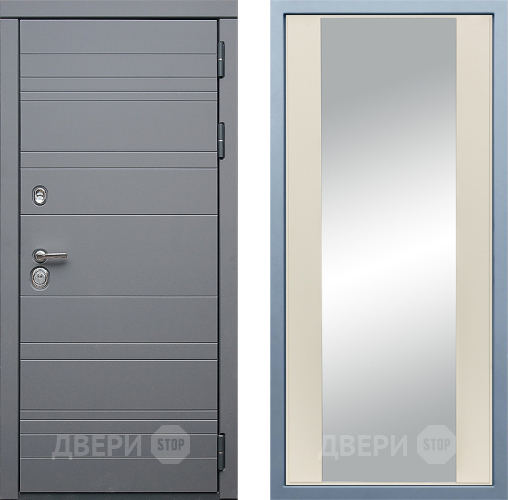 Входная металлическая Дверь Дива МД-39 Д-15 Зеркало Шампань в Наро-Фоминске