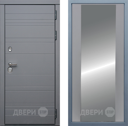 Входная металлическая Дверь Дива МД-39 Д-15 Зеркало Силк Маус в Наро-Фоминске