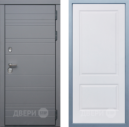 Входная металлическая Дверь Дива МД-39 Д-7 Белый в Наро-Фоминске