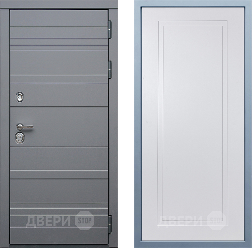 Входная металлическая Дверь Дива МД-39 Н-10 Белый в Наро-Фоминске