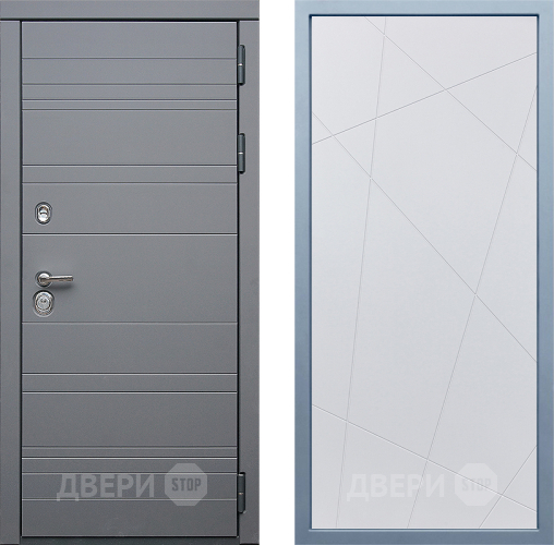 Входная металлическая Дверь Дива МД-39 Д-11 Белый в Наро-Фоминске