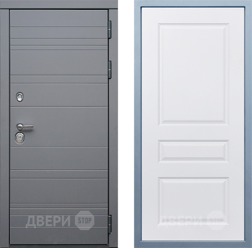 Входная металлическая Дверь Дива МД-39 Д-13 Белый в Наро-Фоминске