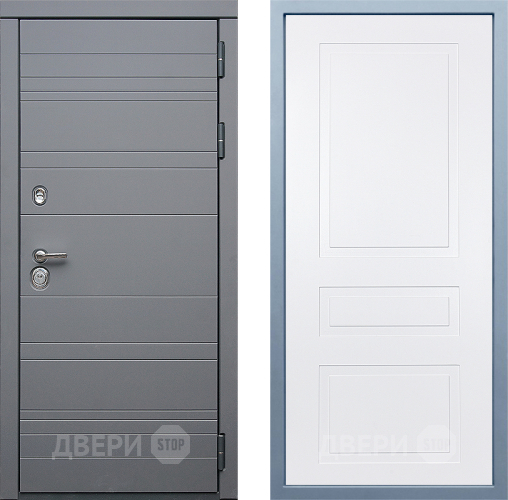 Входная металлическая Дверь Дива МД-39 Н-13 Белый в Наро-Фоминске