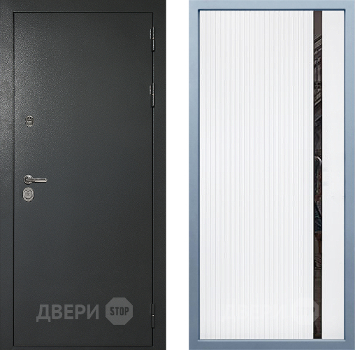 Входная металлическая Дверь Дива МД-40 Титан МХ-46 Белый матовый в Наро-Фоминске